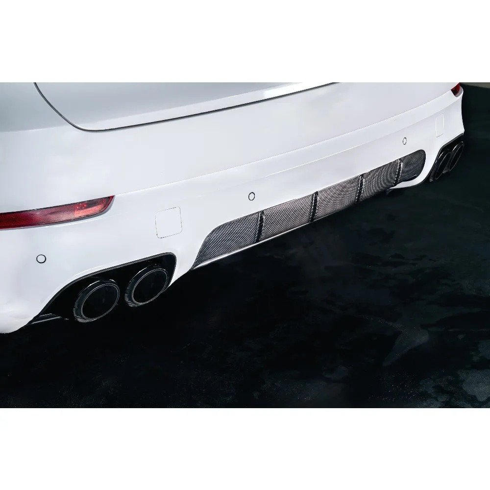 New 9Y0.1 SD for Cayenne 2018-2024 Rear Lip Carbon Fiber Decorative Panel